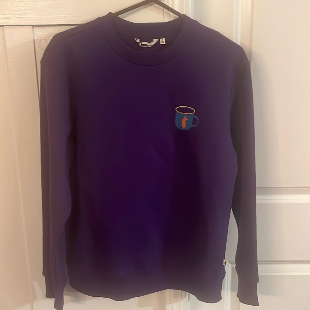 Cotopaxi camping coffee crew sweatshirt